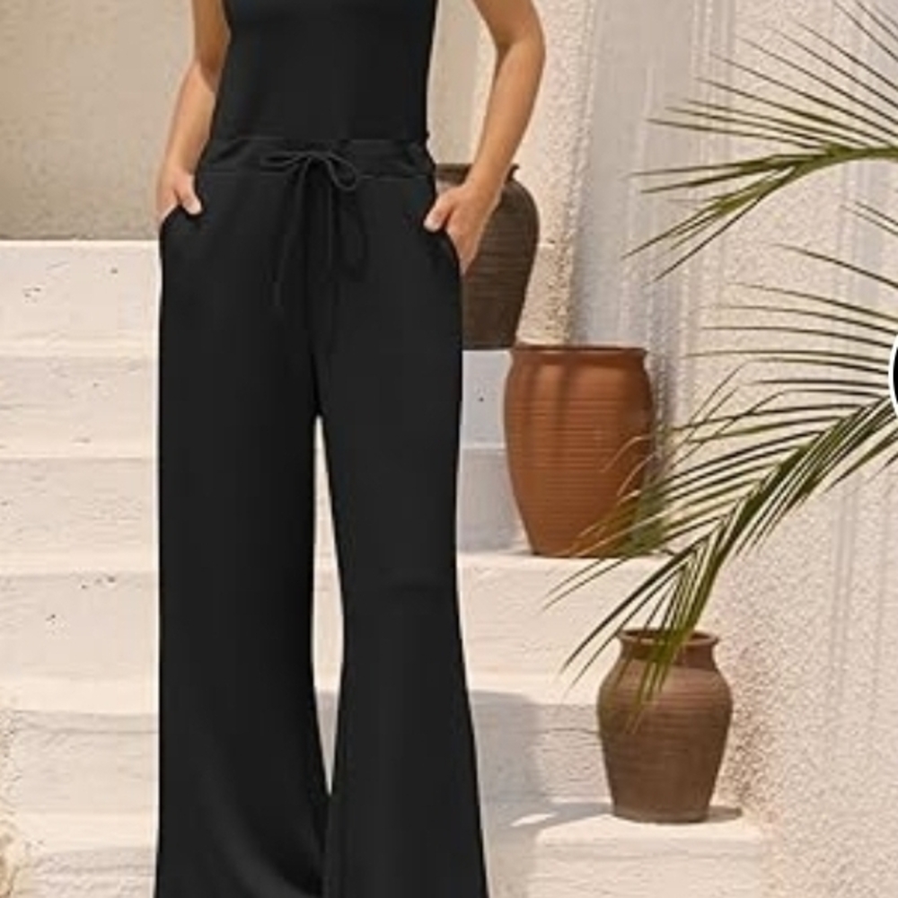 Zaful Women's Jumpsuit Black Sleeveless XL - Picture 6 of 9